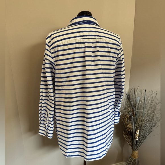 Blue and white striped Ralph Lauren button-down - Picture 4 of 9